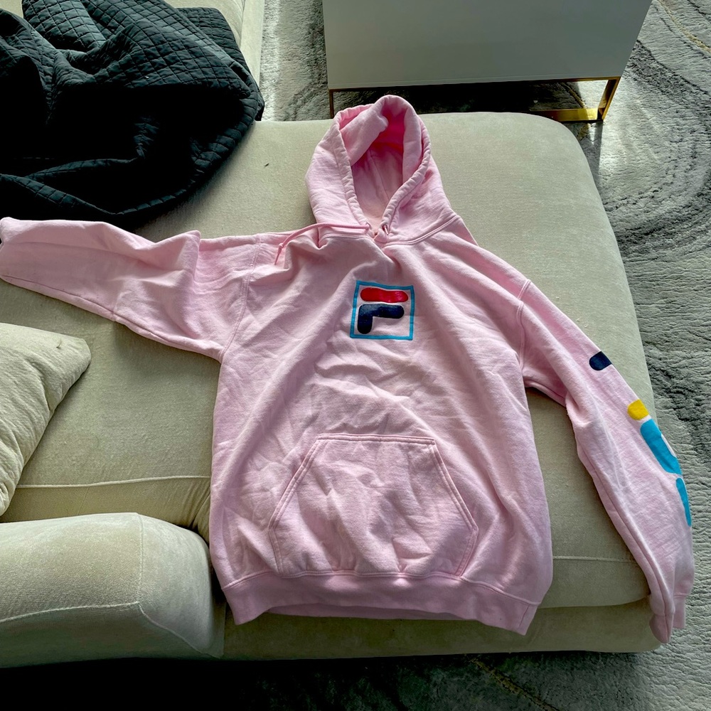 FILA pink hoodie - medium